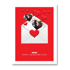 personalised card design, perfect Valentine card for her or him, romantic customised greeting to make your personalised card unique and memorable.