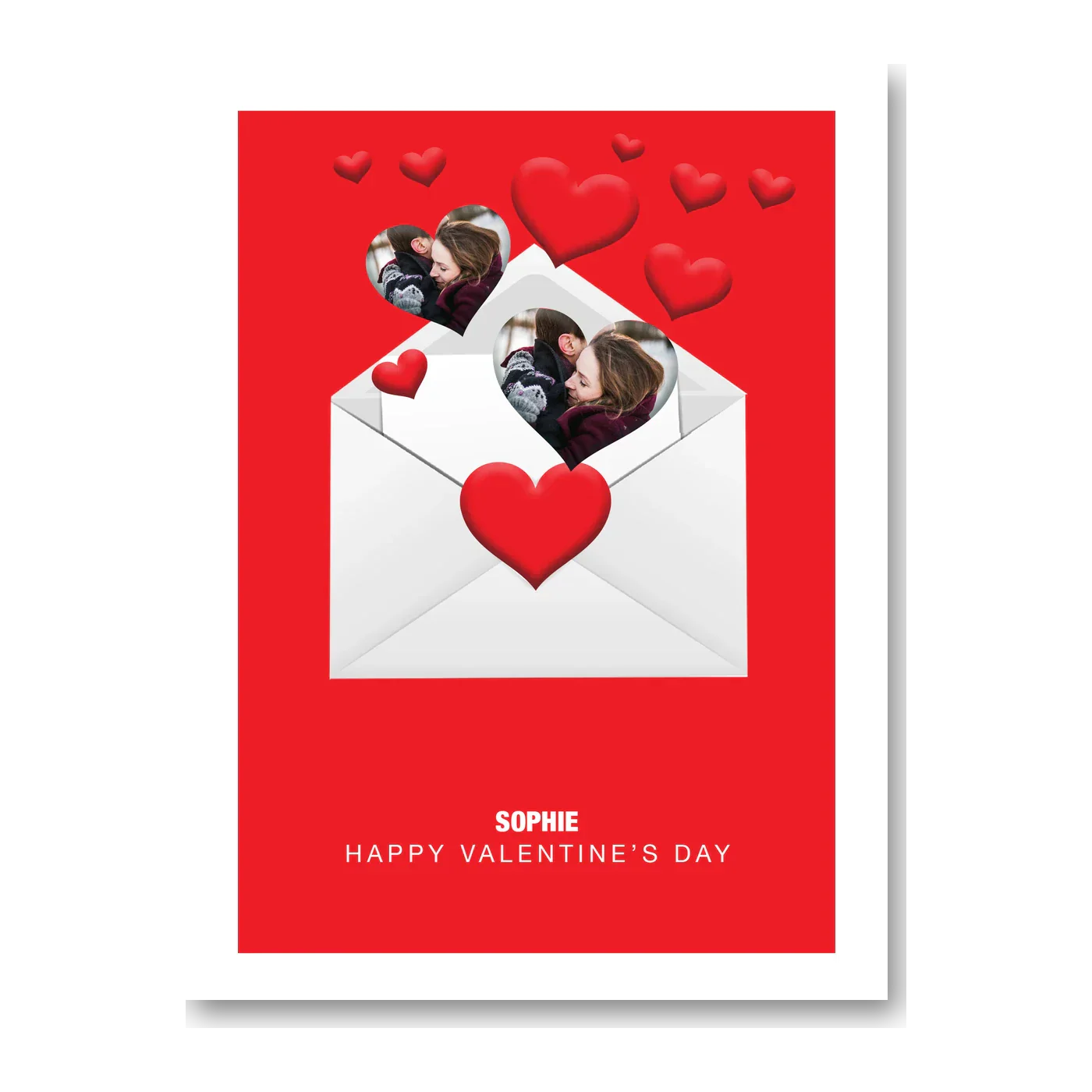 personalised card design, perfect Valentine card for her or him, romantic customised greeting to make your personalised card unique and memorable.
