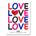 personalised card design, perfect Valentine card for her or him, romantic customised greeting to make your personalised card unique and memorable.