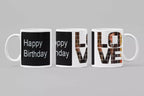 Photo collage love personalised mug with custom images and message