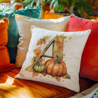 Personalised Halloween spooky wreath cushion with custom names and initials