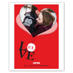 personalised card design, perfect Valentine card for her or him, romantic customised greeting to make your personalised card unique and memorable.