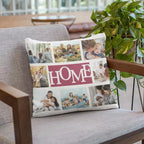 personalised multi photo collage cushion cover gift