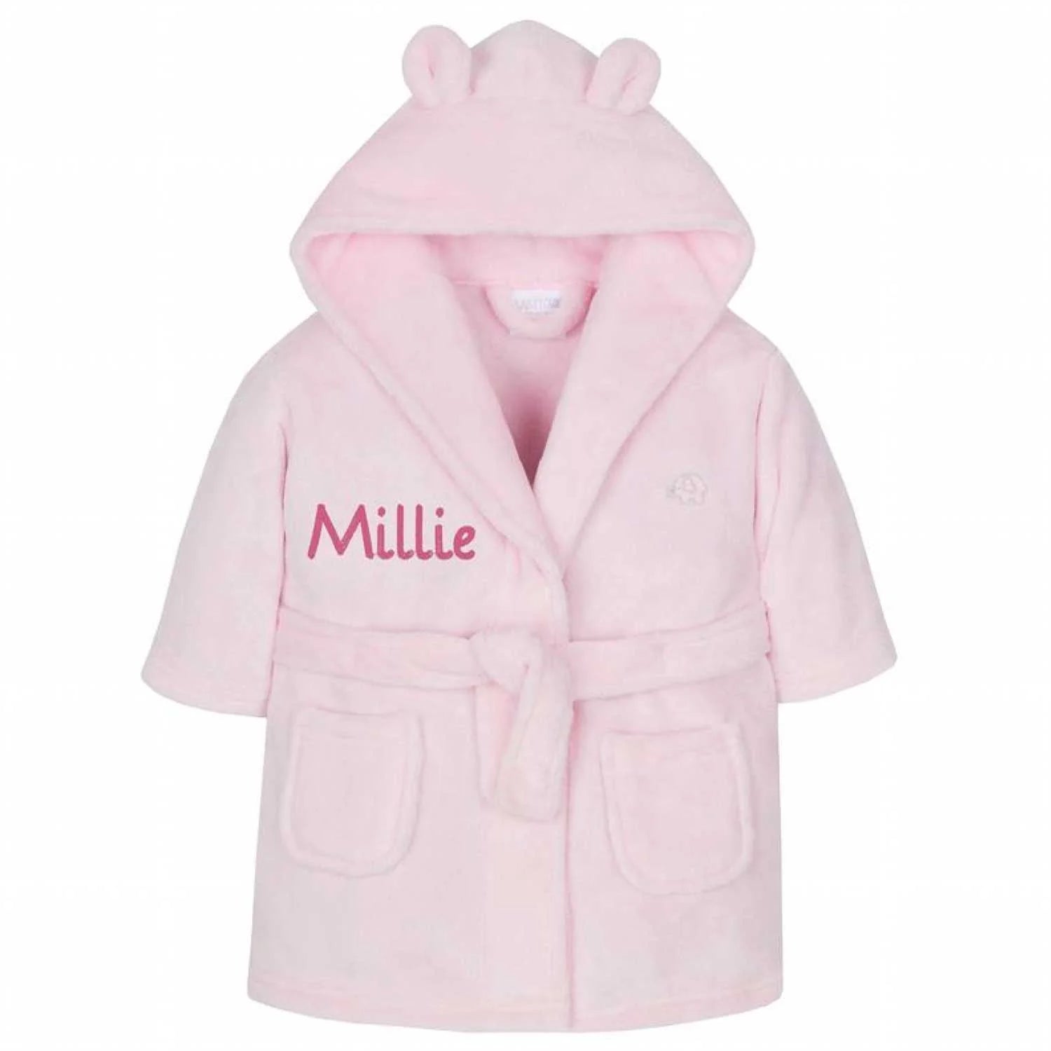 Custom baby robe gift with embroidered name for newborns