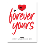  personalised card design, perfect Valentine card for her or him, romantic customised greeting to make your personalised card unique and memorable.