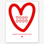 personalised Valentine card, custom romantic greeting or anniversary card; make your own unique card.