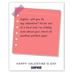 personalised card design, perfect Valentine card for her or him, romantic customised greeting to make your personalised card unique and memorable.