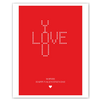 personalised card design, perfect Valentine card for her or him, romantic customised greeting to make your personalised card unique and memorable.