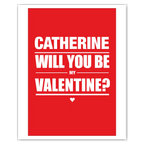 personalised card design, perfect Valentine card for her or him, romantic customised greeting to make your personalised card unique and memorable.