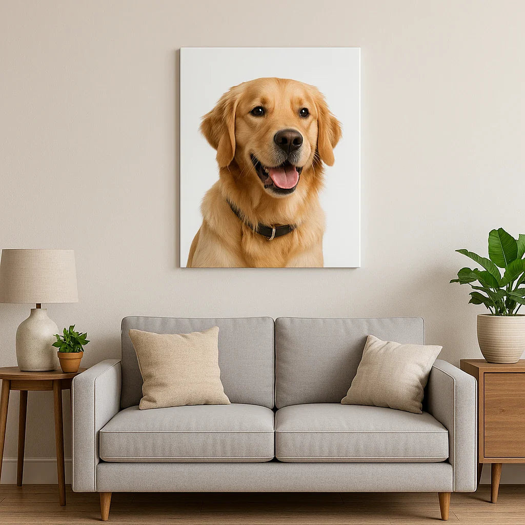 Personalised Pet Photo Canvas | Custom Dog Portrait Wall Art