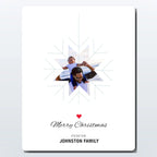 Eco-friendly photo upload card – portrait floral design personalised