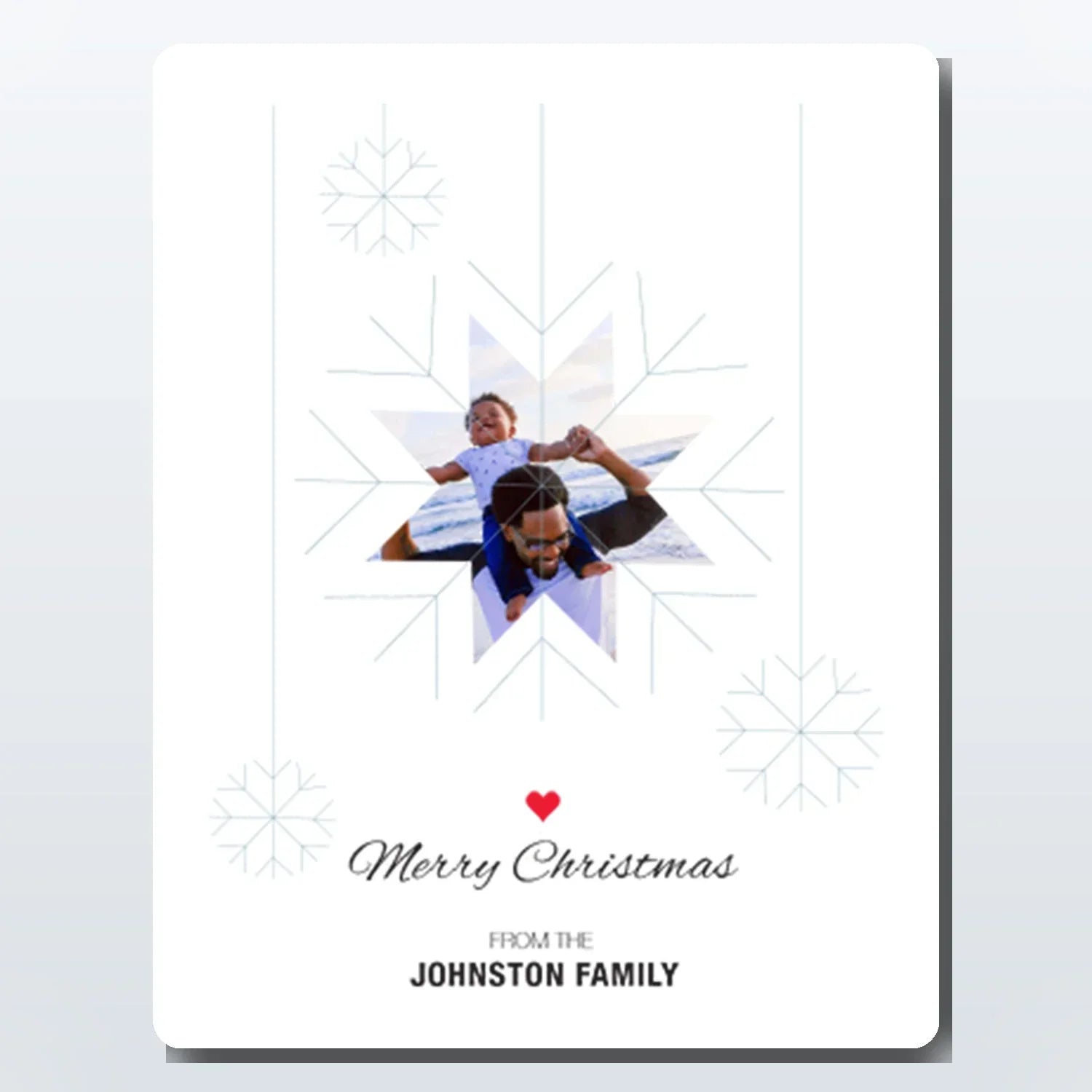 Unique floral photo upload card – personalised gift for any occasion