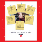  – personalised card design, perfect Valentine card for her or him, romantic customised greeting to make your personalised card unique and memorable.