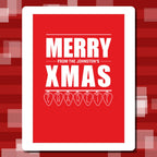 Eco-friendly personalised Christmas card – custom name and family message