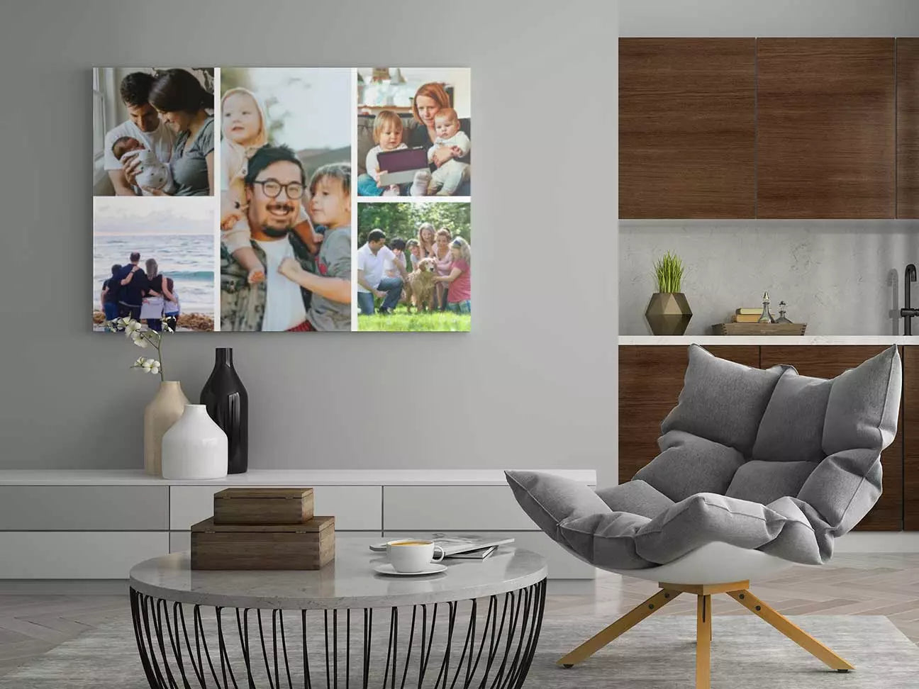 Personalised Photo Collage Canvas | Custom Picture Wall Print
