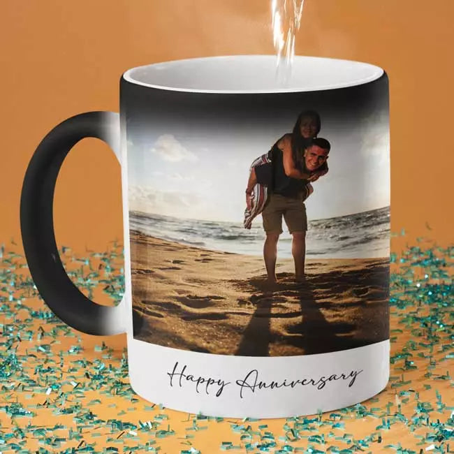 Personalised Photo & Text Magic Mug