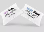 Personalised 'My Side - Your Side' Couple Pillowcases