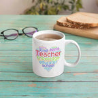 Personalised Best Teacher Word Art Mug