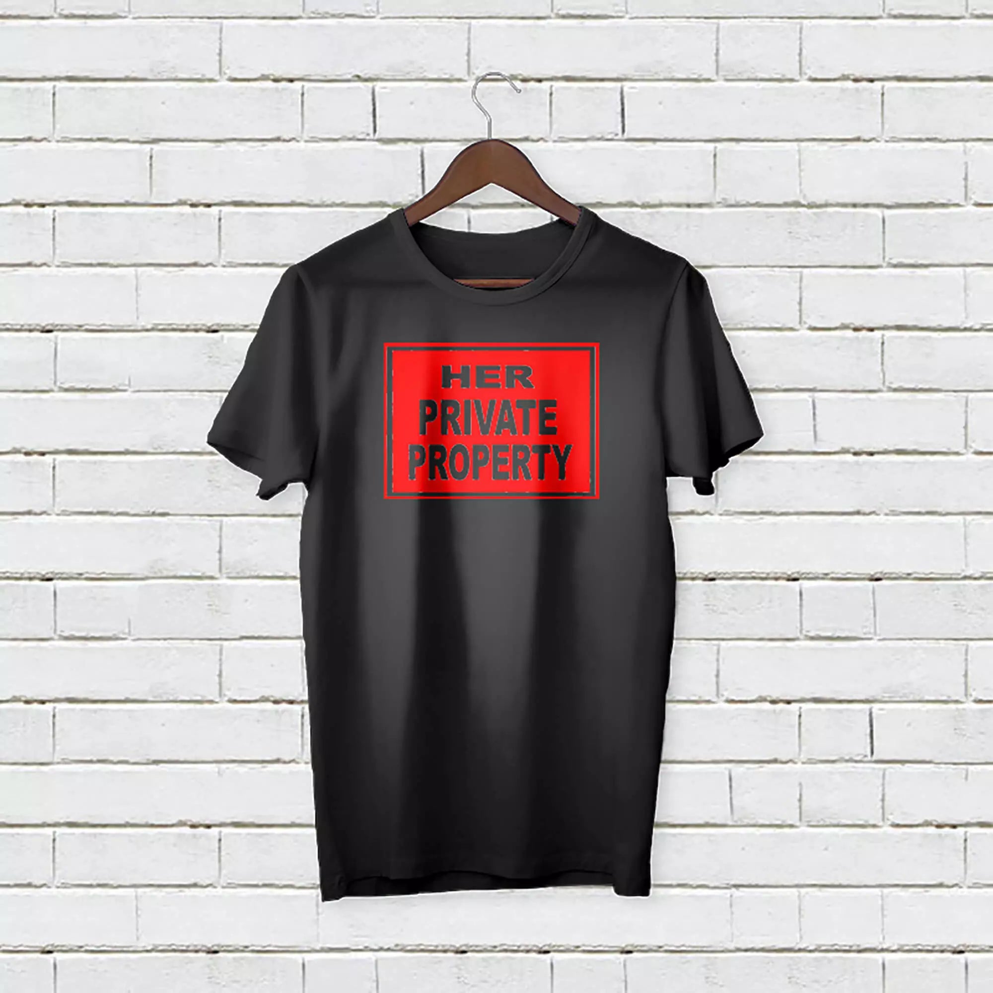 Personalised Funny 'Her Private Property' T-Shirt