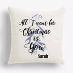 All I Want For Christmas is You - Personalised Christmas Cushion