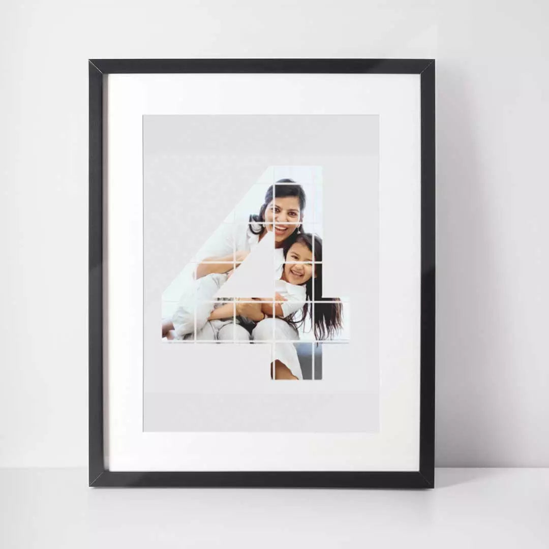 Personalised Photo Wall Art - 4 Years