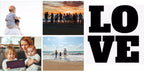 4 Photo Collage Personalised Mug - LOVE