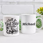 Just a Girl Boss Building Her Empire Personalised Funny Mug