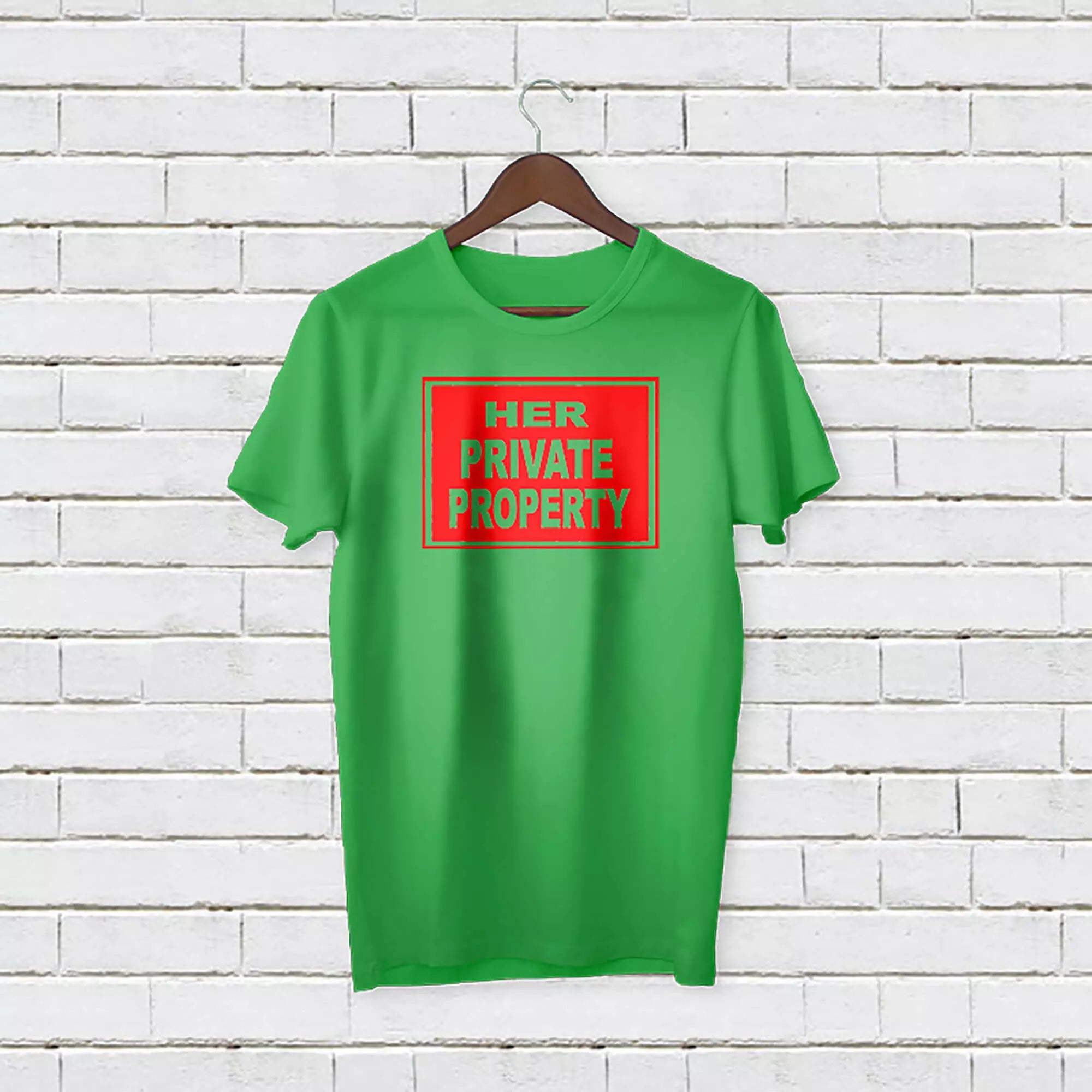 Personalised Funny 'Her Private Property' T-Shirt