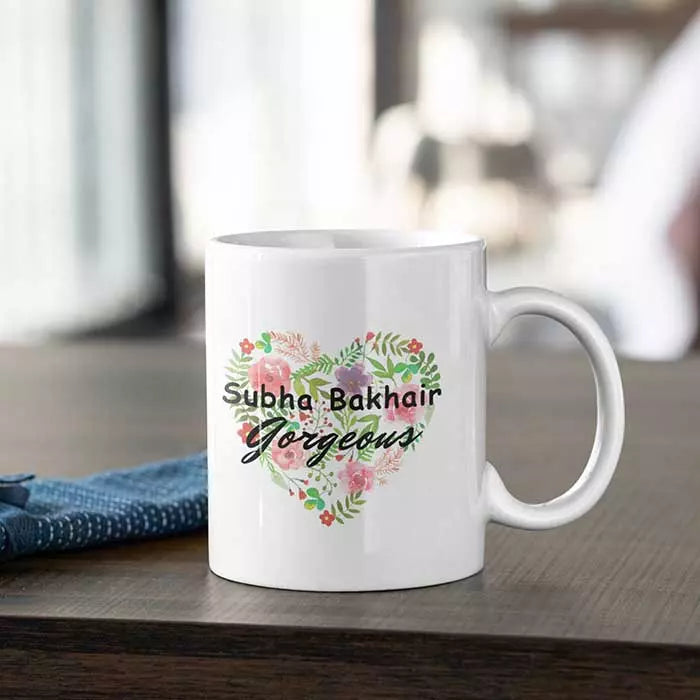 Subha Bekhair Gorgeous' Desi Style Personalised Mug - Good Morning Gorgeous