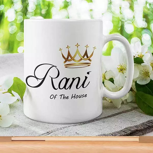 Personalised 'Rani of the House' Mug - Add Name