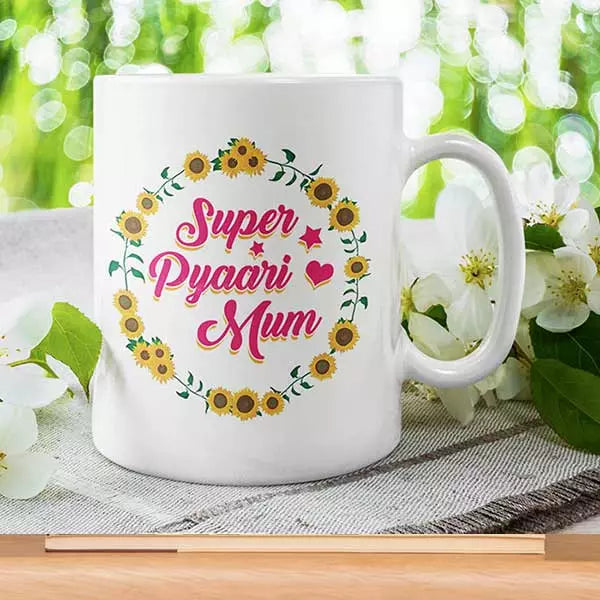 Super Pyaari Mum' - Personalised Mug for Mum