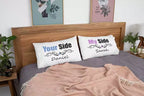 Personalised 'My Side - Your Side' Couple Pillowcases