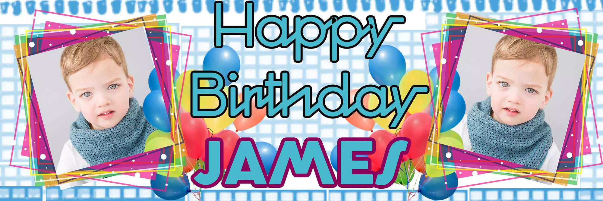 Personalised Birthday Banner - Upload pictures