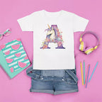 Personalised Unicorn Name/Initial t-Shirt