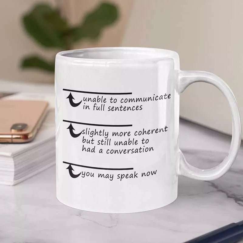 Personalised “Unable To Communicate Before Coffee” Mug