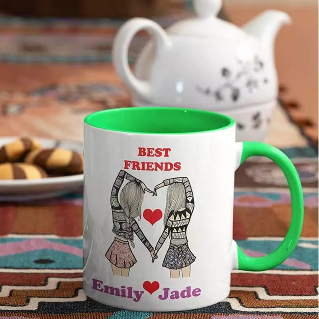 Personalised Best Friends Mug - Add Names