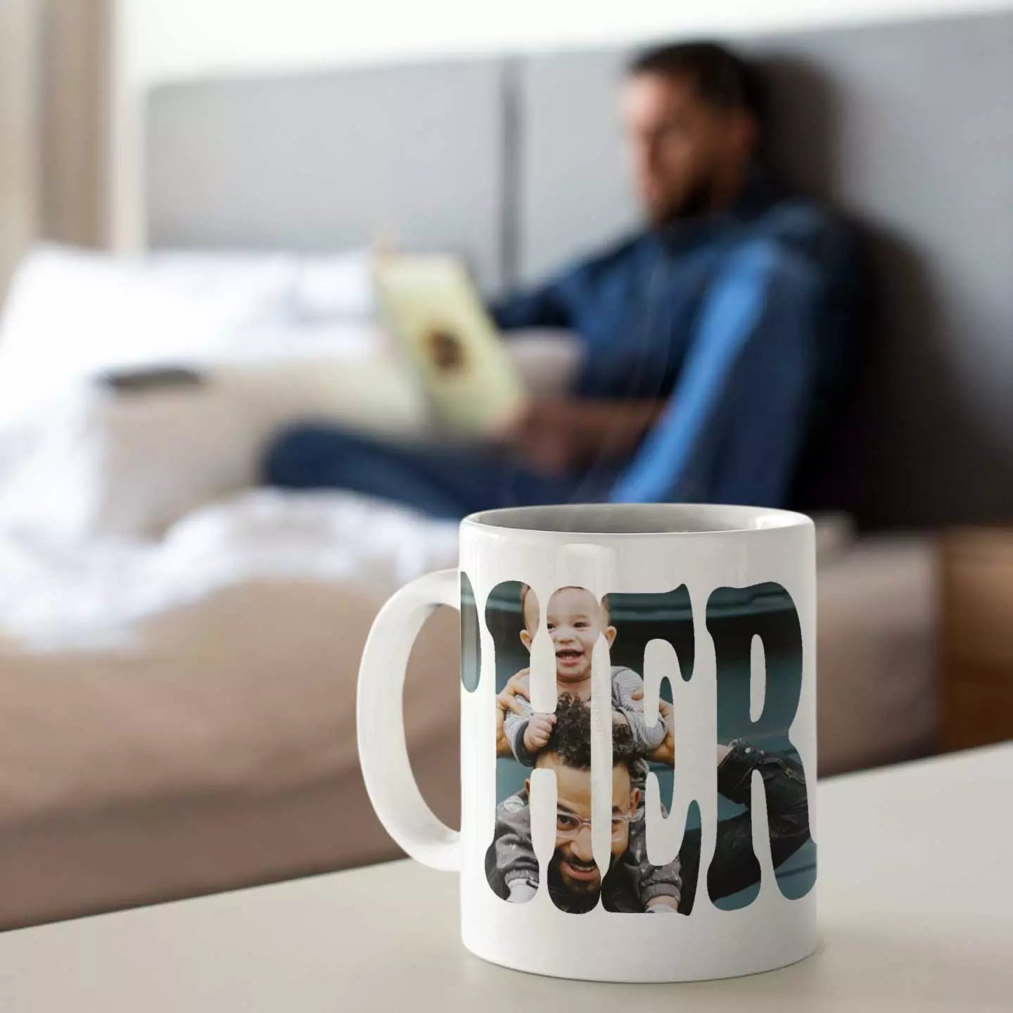 Personalised 'FATHER' Photo Mug - Upload Photo