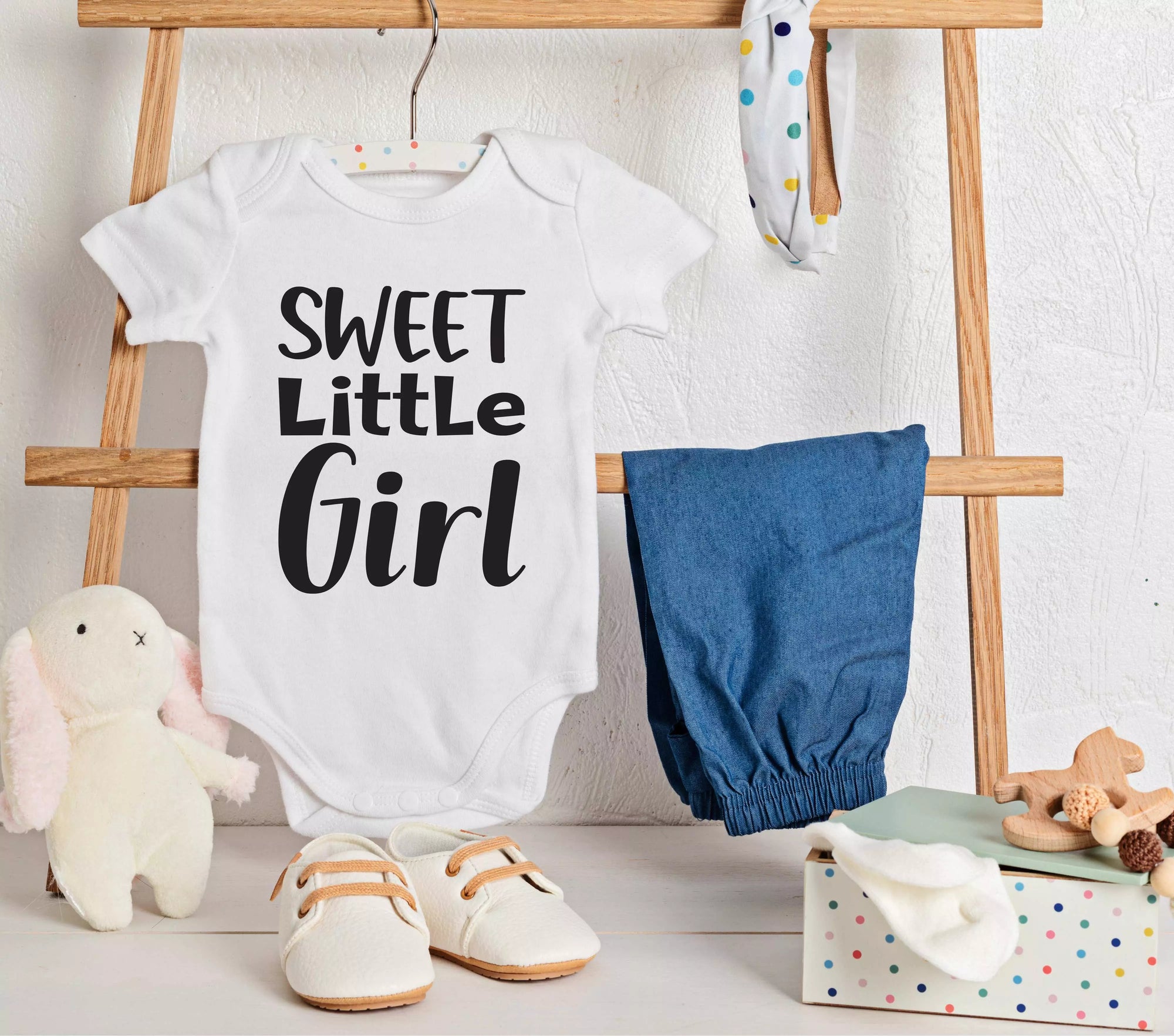 Personalised 'Sweet Little Girl' Babygrow