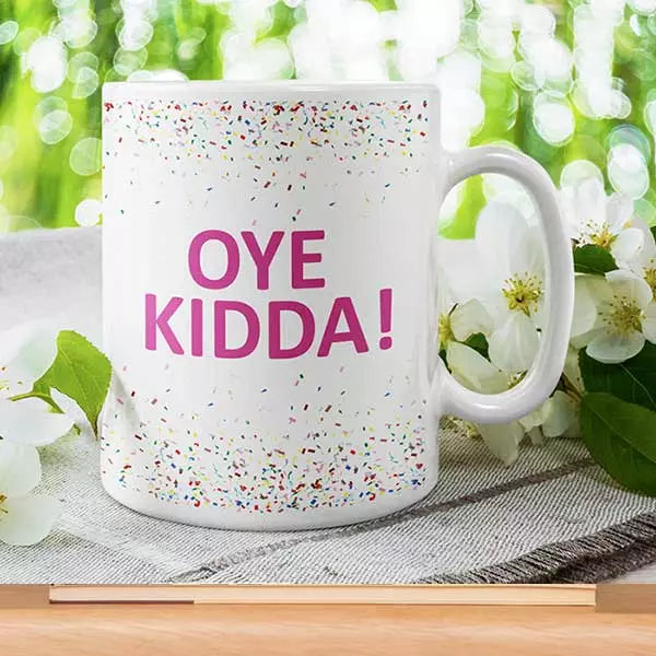 Oye Kidda' Funny Desi Style Mug for Punjabi Lovers