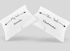 Personalised Couple Pillow Covers Gifts Set - My Side Your Side