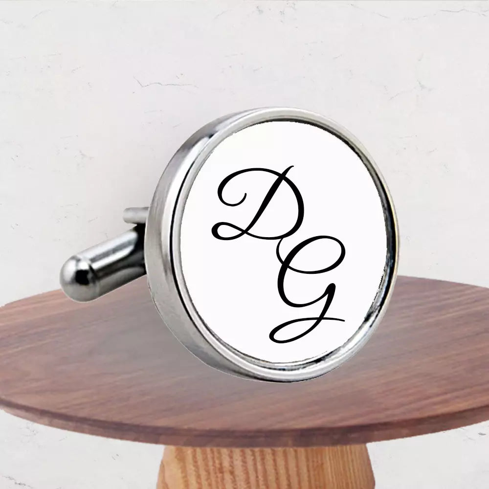 Personalised Initials Cufflinks with Gift Box