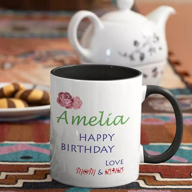 Personalised Happy Birthday Mug - Add Names