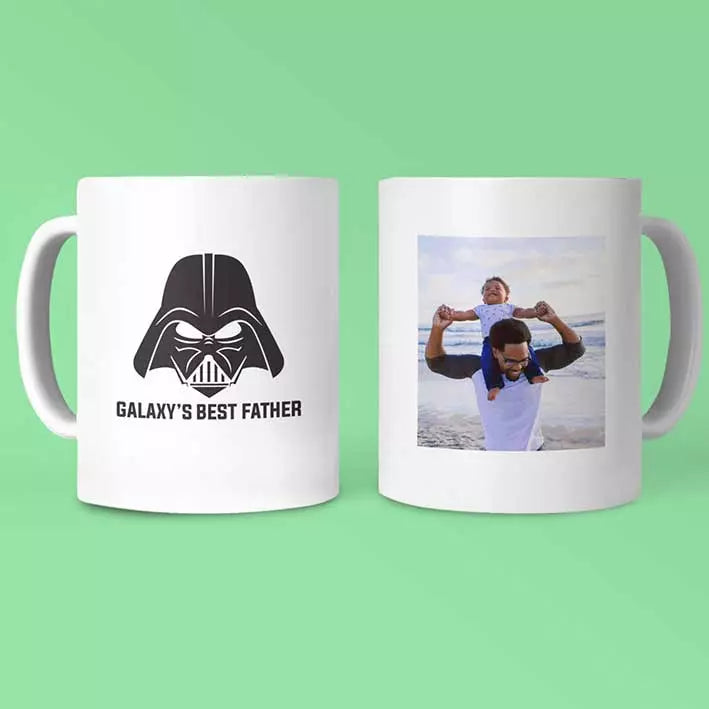 PersonalisedÂ 'Galaxy's Best Father' Mug - Add Photo