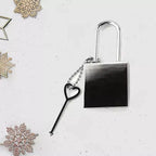 Personalised Square Metal Photo Padlock with Key