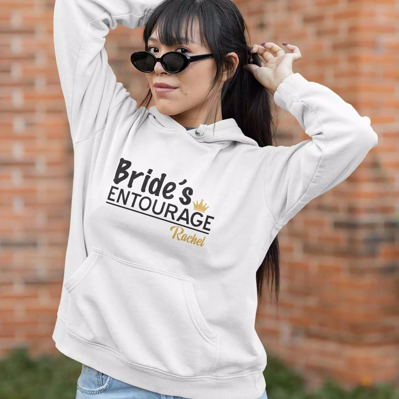 Personalised "Bride's Entourage" Hoodie - Add Name