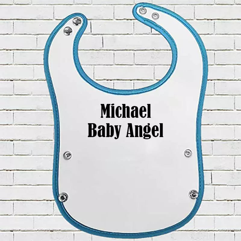Pocket Baby Bib - Personalise with Your Own Name/Text