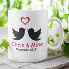 Personalised Couple Christmas Mug - Add Names