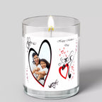 Personalised Glass Scented Candle with Lid for Mother's Day - Add Photo & Text