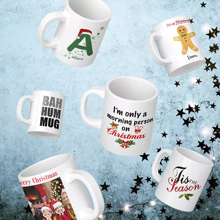 Plush Elf Gift Box Set with Personalised Mug, Scented Candle & Sweets