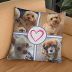Photo Collage Cushion & Chocolates Hamper - Add Personalised Message